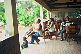 Terrasse auf Kassa